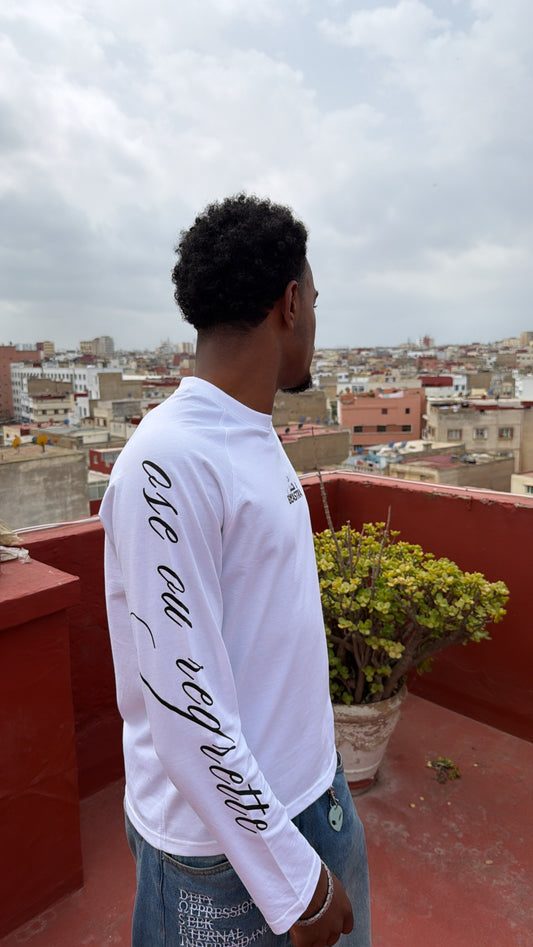 LONGSLEEVE WHITE - OSE OU REGRETTE