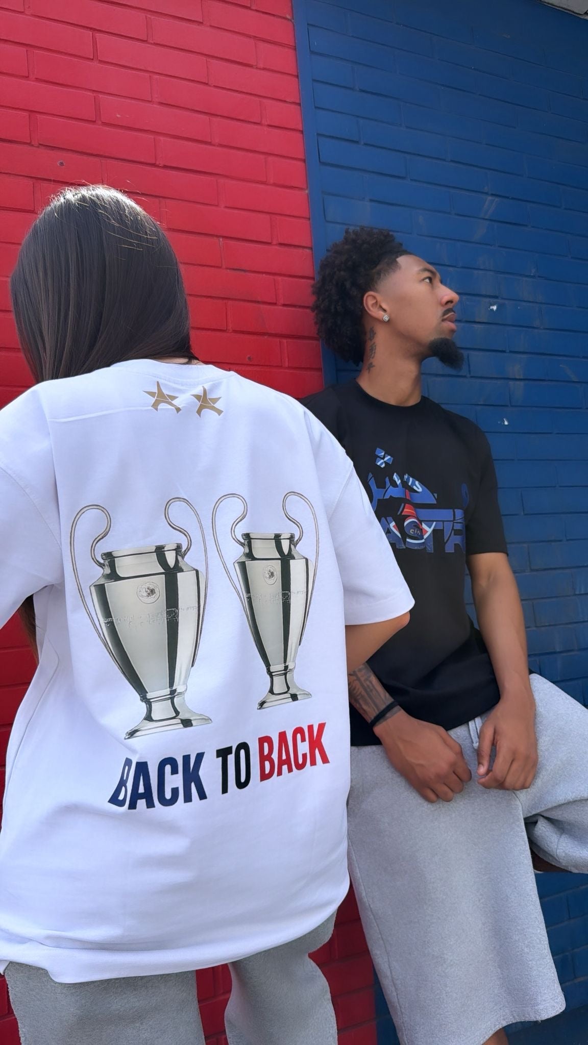 TEE-SHIRT - BEASTRA BACK TO BACK - BLANC