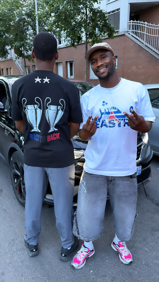 TEE-SHIRT - BEASTRA BACK TO BACK - BLANC