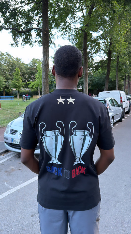 TEE-SHIRT - BEASTRA BACK TO BACK BLACK